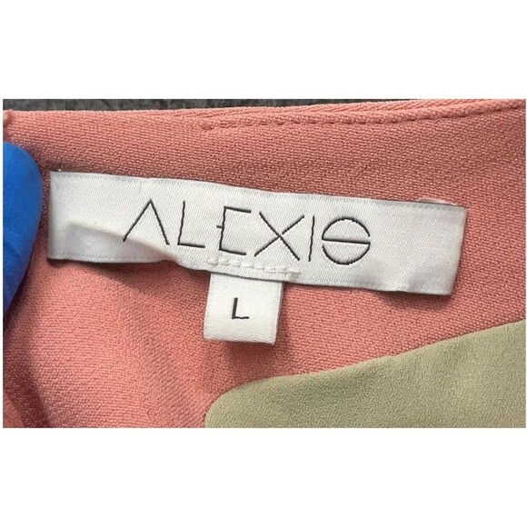 Alexis Ellena Mini Shift Dress Long Balloon Sleeves Pink Women L Party Wedding - Picture 6 of 9